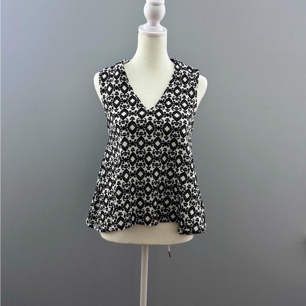 Anthropologie Sleeveless Flared Crop Top XS